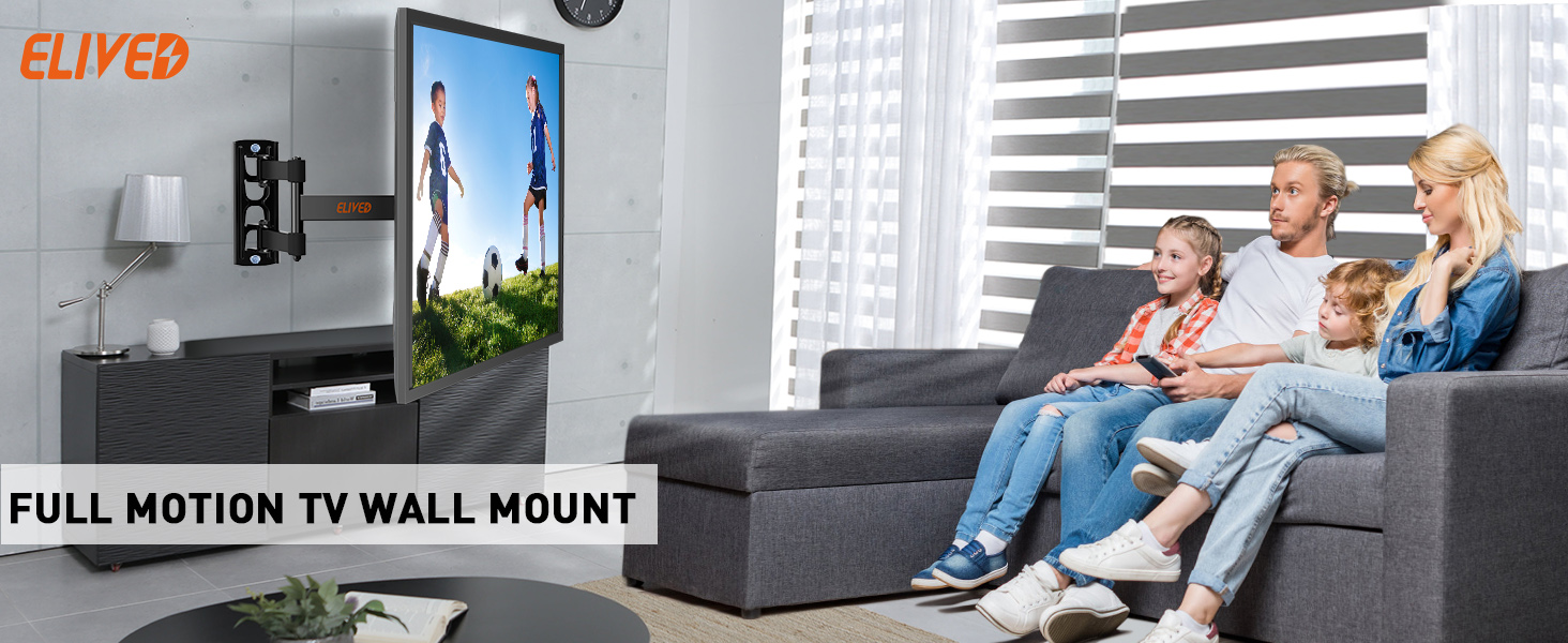 Full Motion TV Monitor Wall Mount