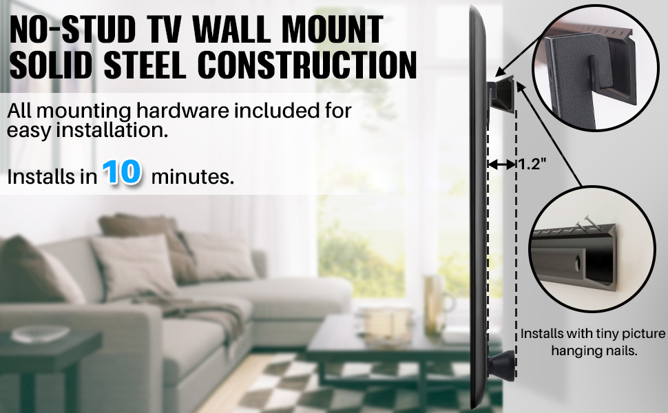 no stud tv wall mount