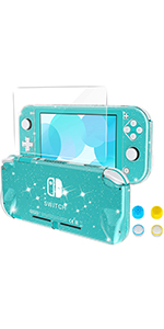 nintendo switch lite glitter case